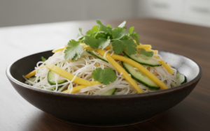Asiatischer Reisnudelsalat mit Mango & Gurke (Histaminarm)
