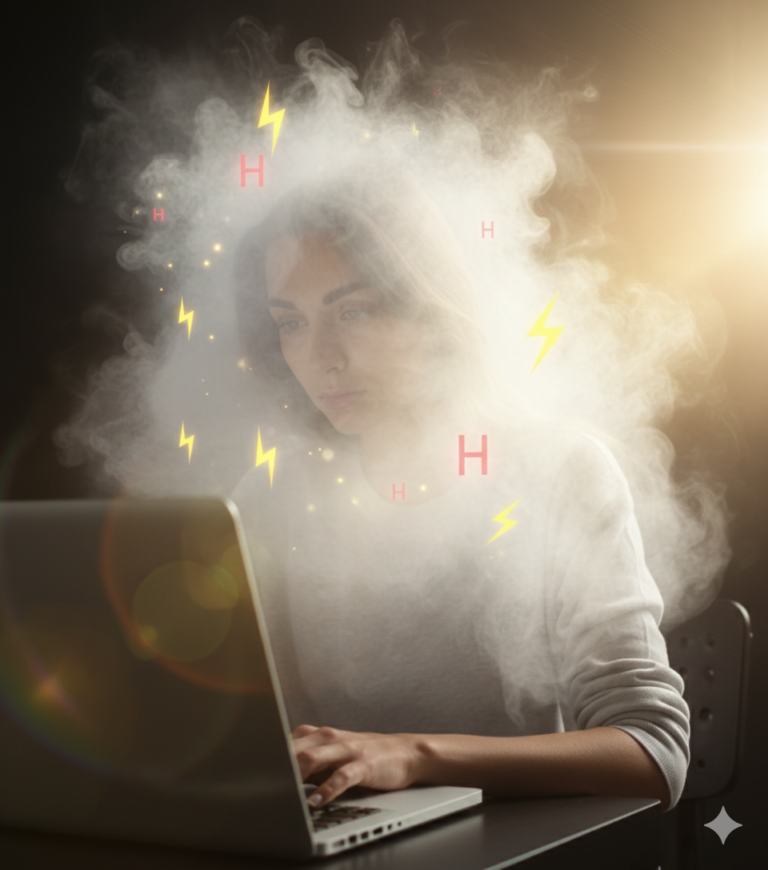 Visualisierung von Brain Fog und Neuroinflammation durch Histamin