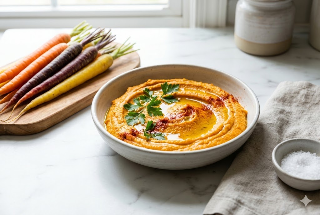 carrot hummus no chickpeas