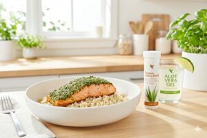Schockgefrosteter Lachs mit Quinoa | Histaminarmes Rezept