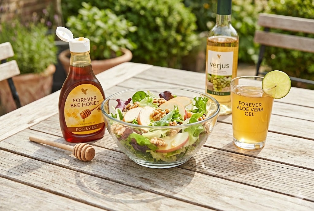 sald with forever bee honey