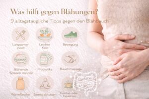 Was hilft gegen Blähungen? 9 alltagstaugliche Tipps gegen den Blähbauch