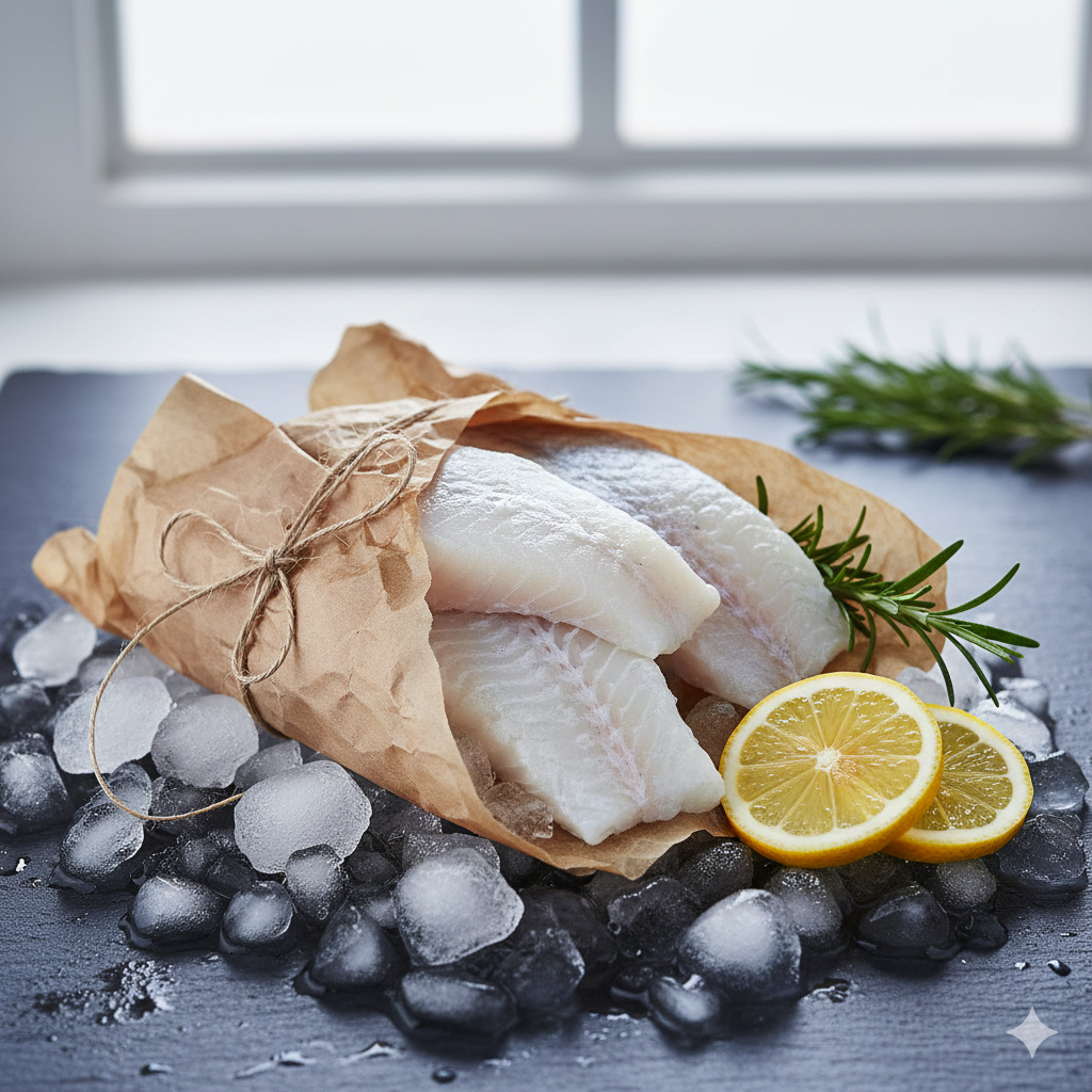 Frischer Fisch Auf Eis Als Wichtigstes Element Beim Histaminarmen Kochen