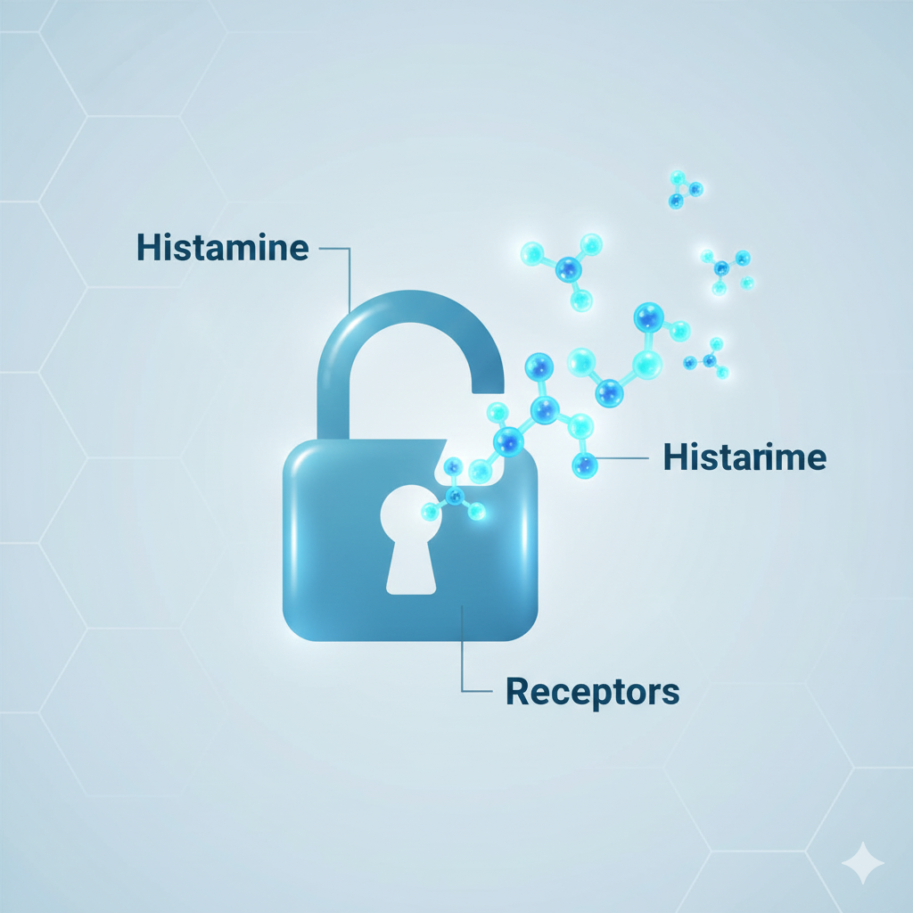 Wissenschaftliche Darstellung Von Histamin Rezeptoren Und Enzymen