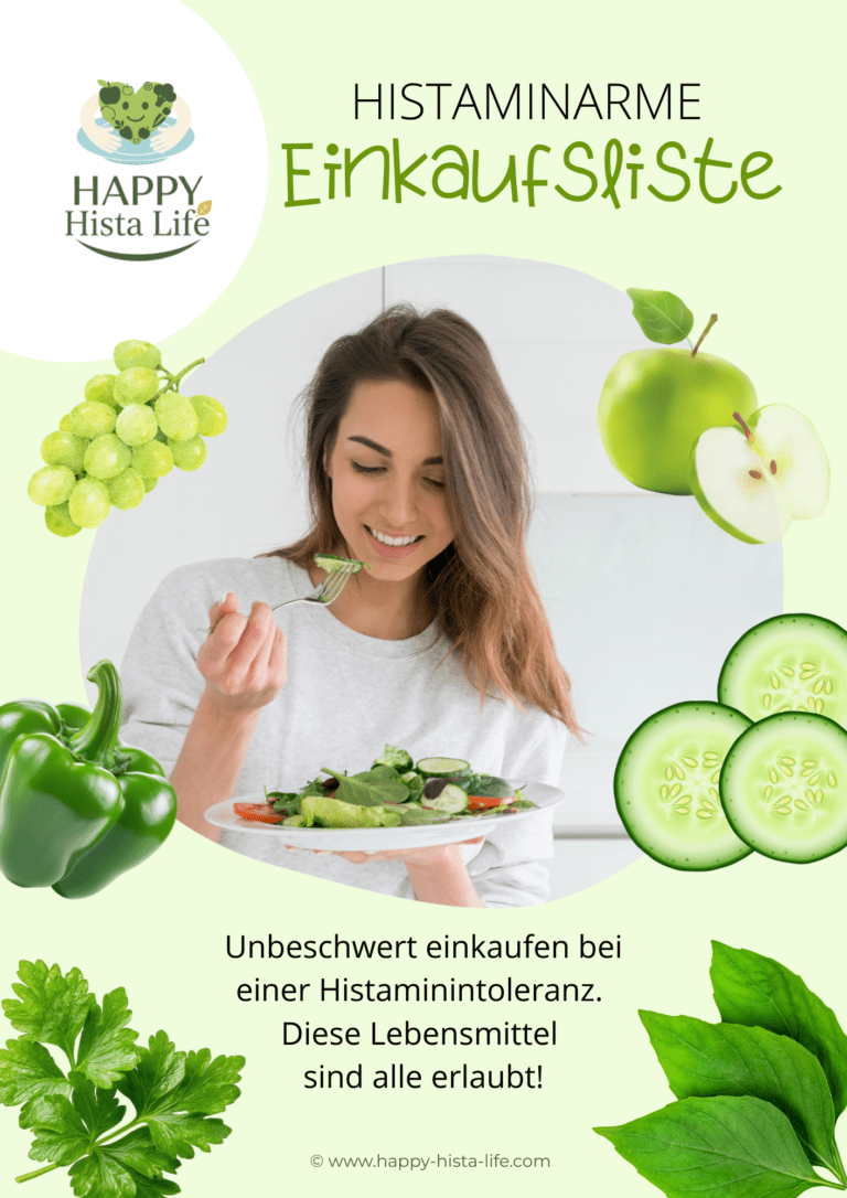 histaminarme einkaufsliste frontseite