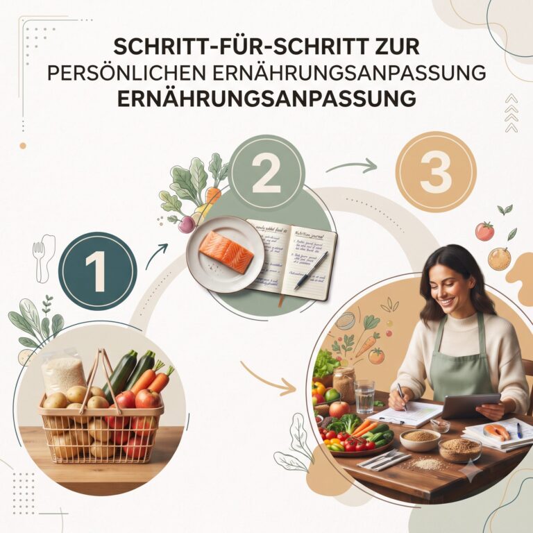 Dreistufiger Weg von einer histaminarmen Basis über das Testen einzelner Lebensmittel zu einer persönlichen, vielfältigen Ernährung.